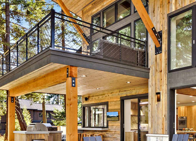 Reclaimed wood siding in the Cheyenne finish by Centennial Woods|gallery_img product_siding cheyenne_color use_walls application_exterior type_residential