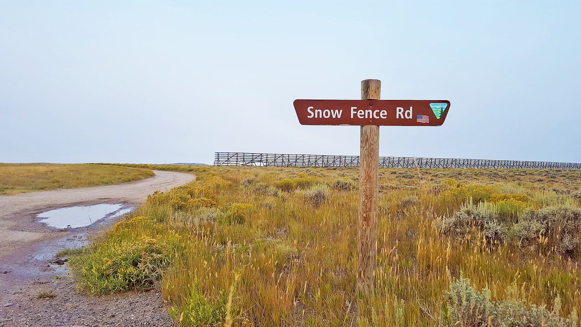 Snow Fence Road, Wyoming