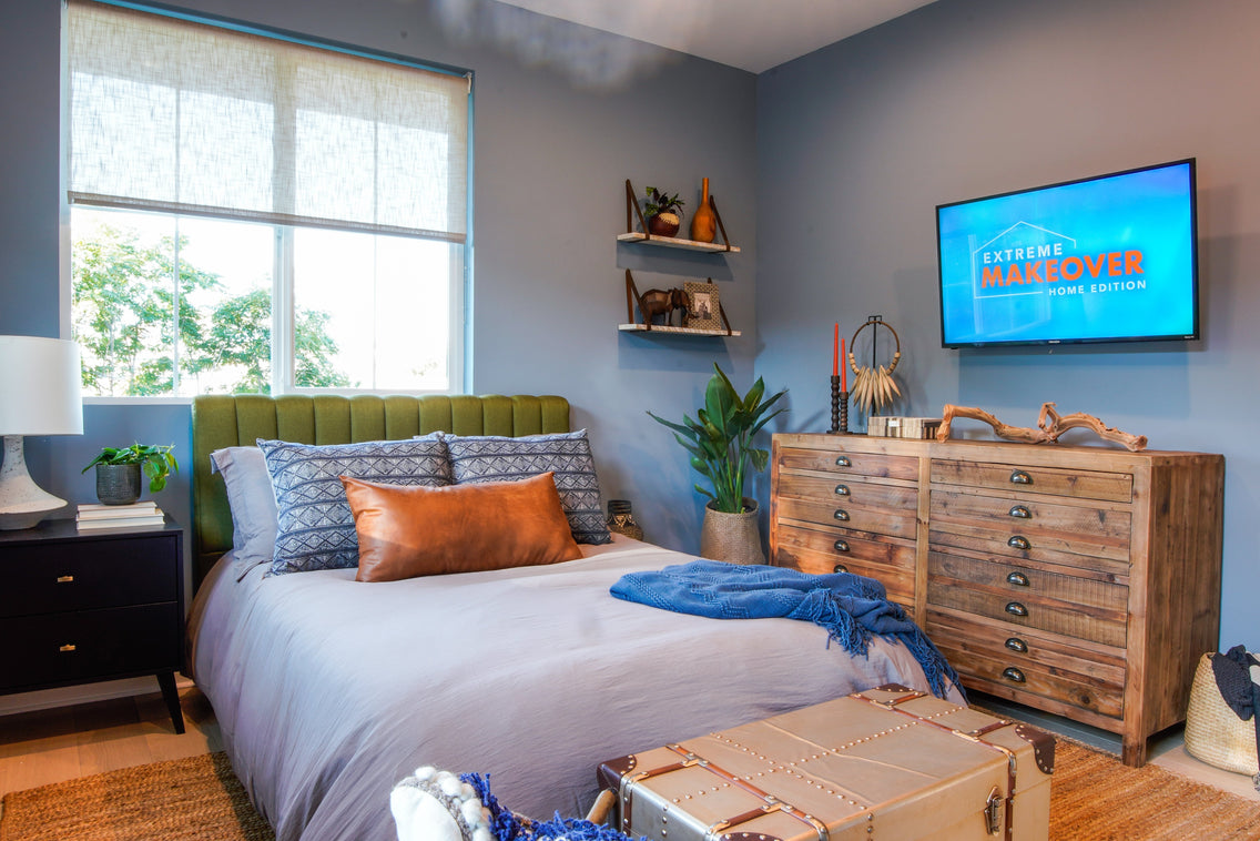 Centennial Woods reclaimed wood wall shelves featured on HGTV