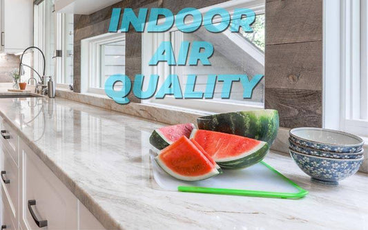 Indoor air quality and reclaimed wood used inside.