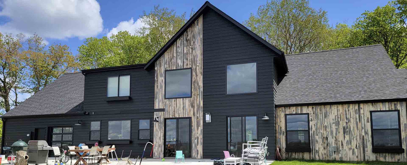 WOOD ACCENTS ON HOUSE EXTERIOR