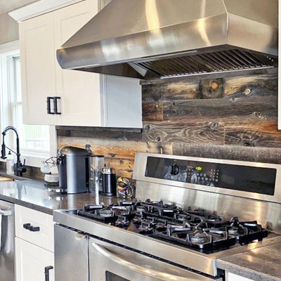 Paneling for Reclaimed Wood Kitchen