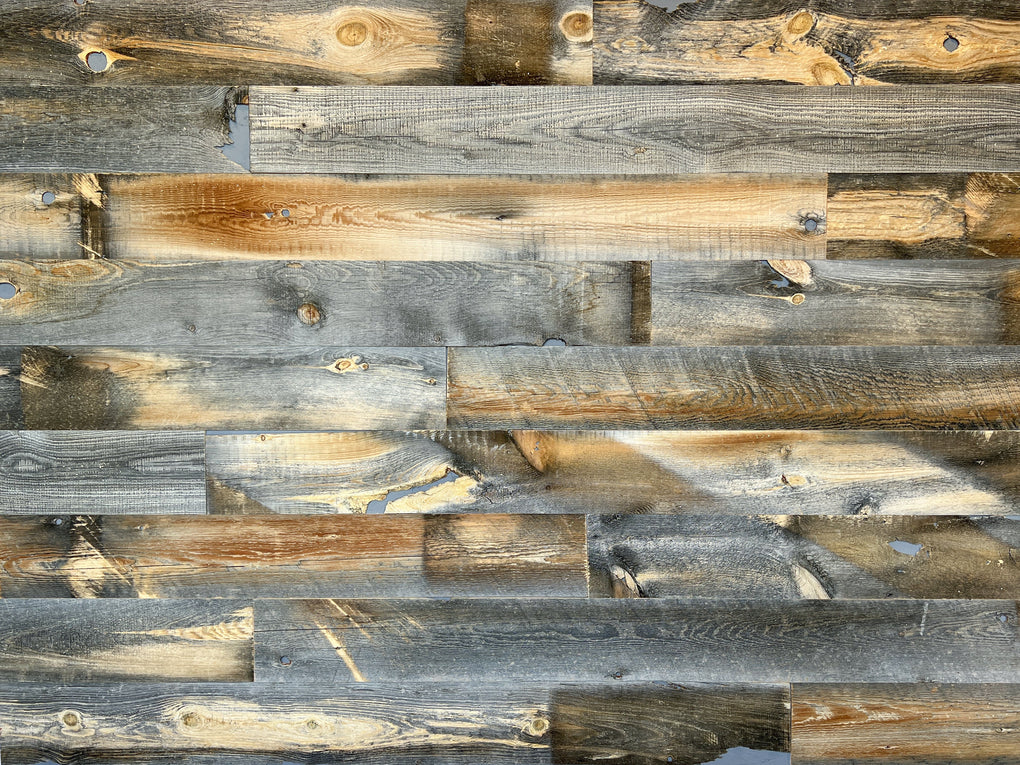 Salvaged wood planks from Centennial Woods.