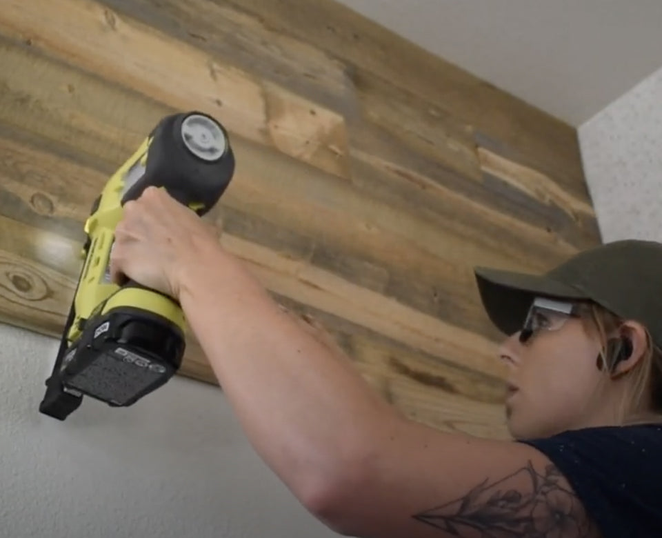 How to install a reclaimed wood wall instructions.