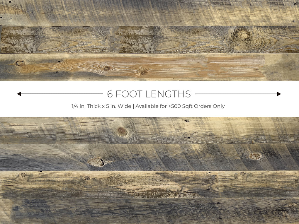 Wheatland High-Contrast Brown & Grey Reclaimed Wood Planks