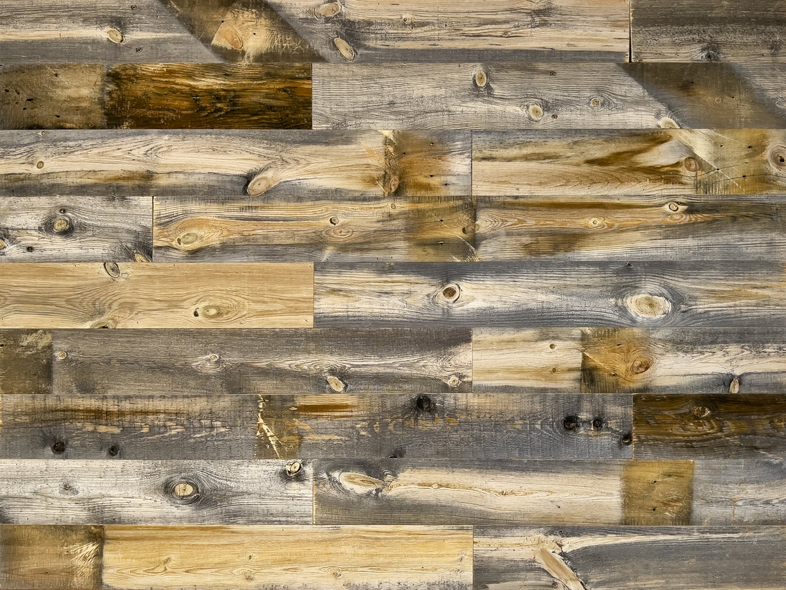Reclaimed wood planks in the Cody finish only available from Centennial Woods