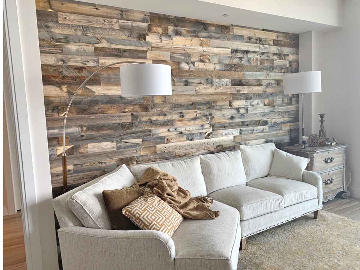 Where to buy reclaimed wood online for an accent wall